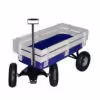 Blue Wagon with Wood Sides