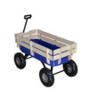 Blue Wagon with Wood Sides
