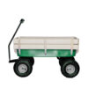 Green Wagon with Wood Sides