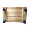 Plataforma rodante de madera maciza