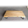 Plataforma rodante de madera maciza