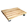 Plataforma rodante de madera maciza