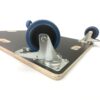Black anti-slip moving dolly caster detail