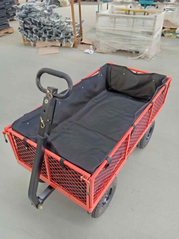 Carrito de jardín de acero resistente de 1200 libras