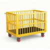 Yellow mesh platform cart